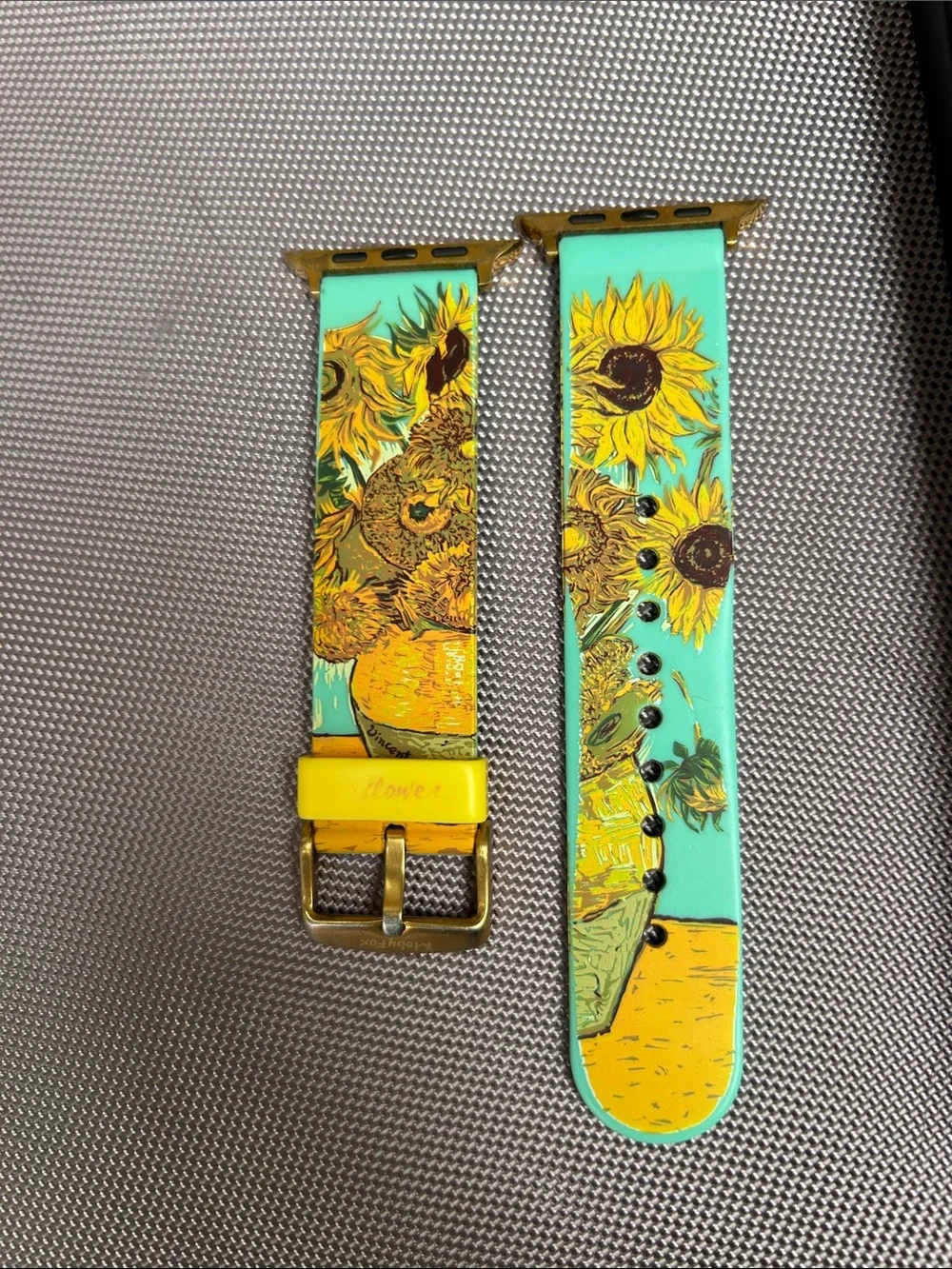Sunflowers Green Apple Watch Band - Artistic Floral Strap